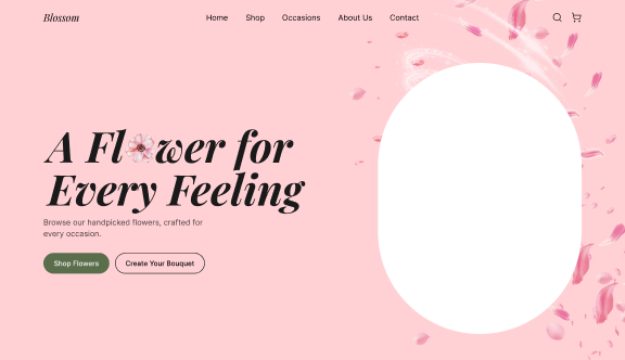 Flower Interactive Landing Page  4