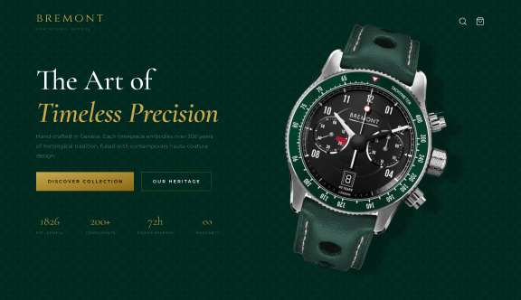 Bremont Interactive Landing Page  4