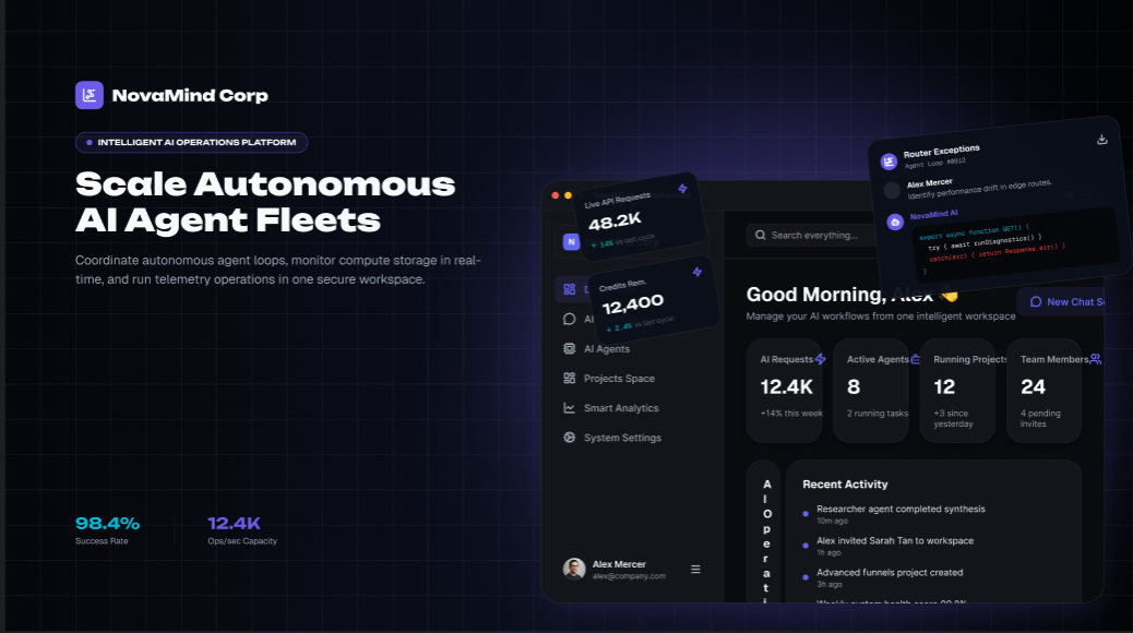 NovaMind - AI Dashboard Kit