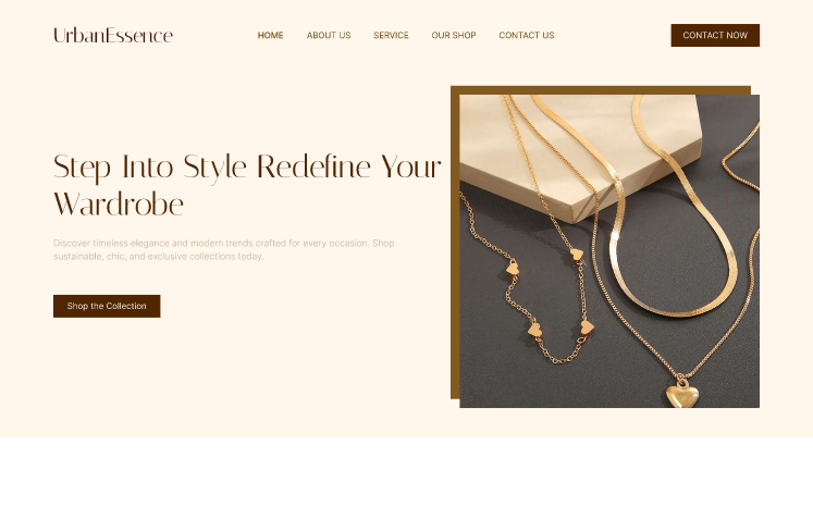 UrbanEssence – Jewellery Website  2