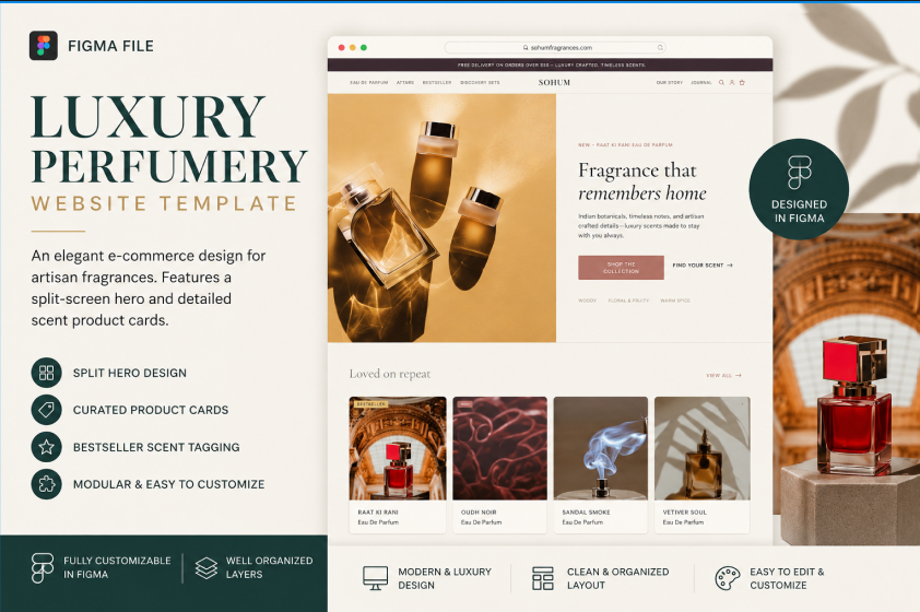 Perfume Landing Page Template  1