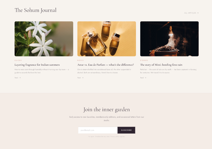 Perfume Landing Page Template  5