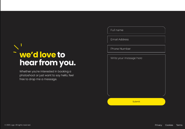 Photography Studio Portfolio Template  5