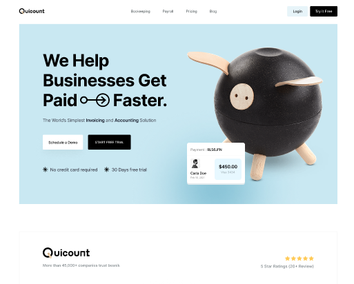QuiCount – Accounting Website  2