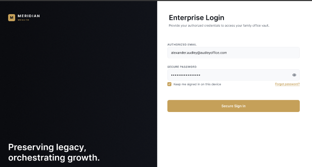 MERIDIAN - Wealth Management Dashboard  2