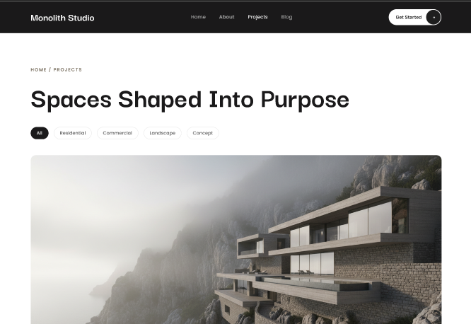 Premium Studio Website Template  6