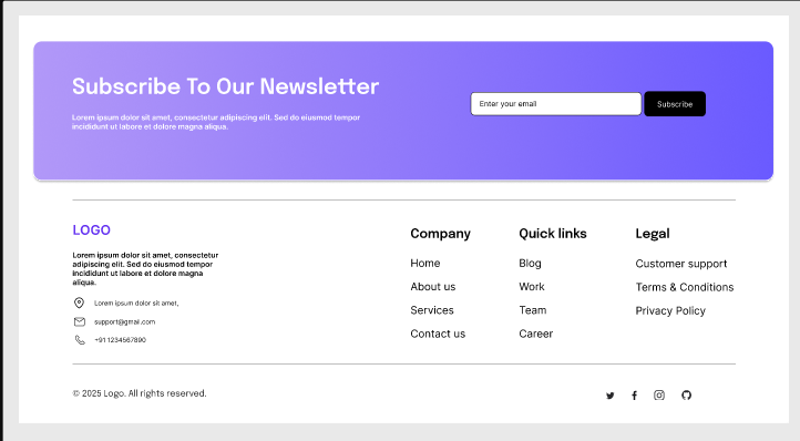 Footer UI Kit Pack  3