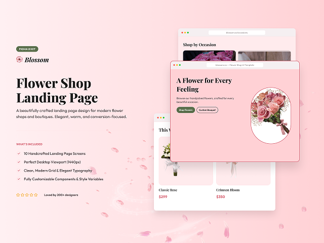 Flower Interactive Landing Page