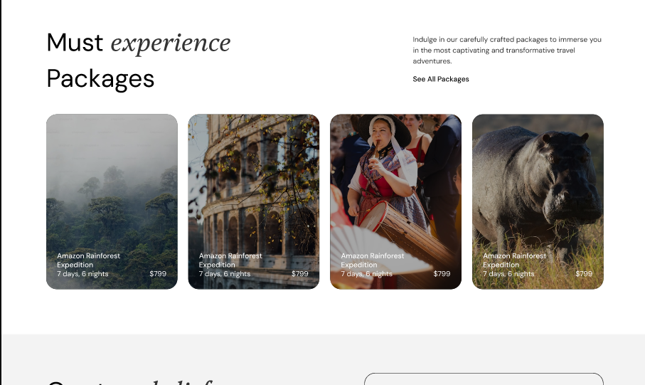 Xplore – Travel Landing Page  3