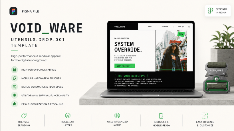 Streetwear Fashion Landing Page  1