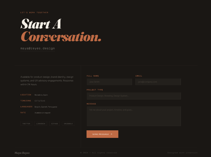 Designer Portfolio Template  6