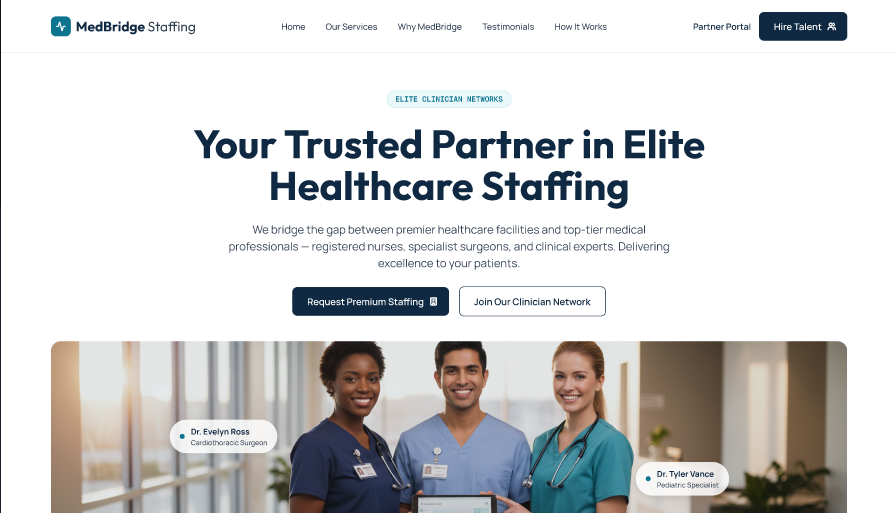 Healthcare Landing Page Template  2