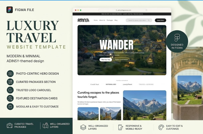 Travel Landing Page Template  1