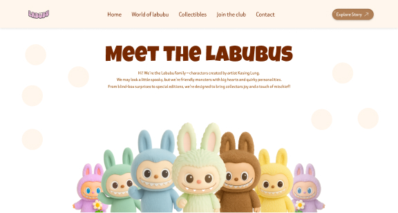 Labubu Interactive  Landing Page  2