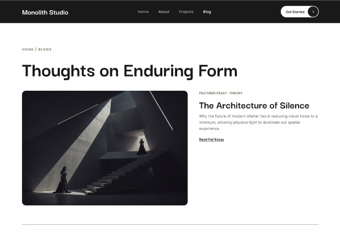 Premium Studio Website Template  5
