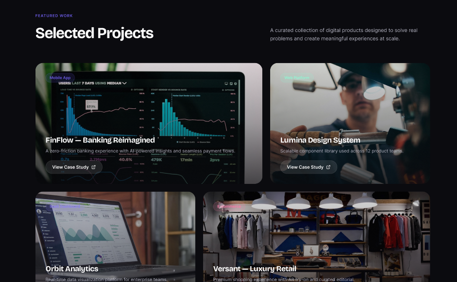 Creative Portfolio Landing Page  3