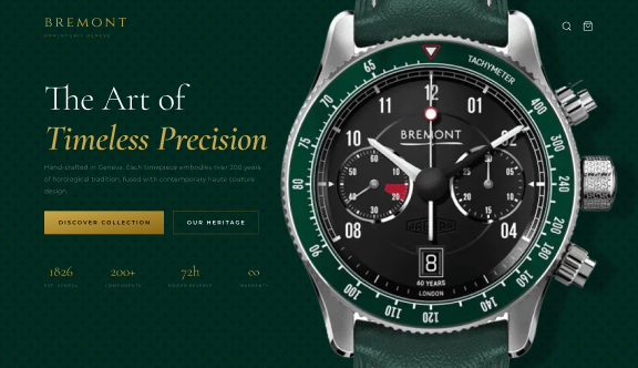 Bremont Interactive Landing Page  3